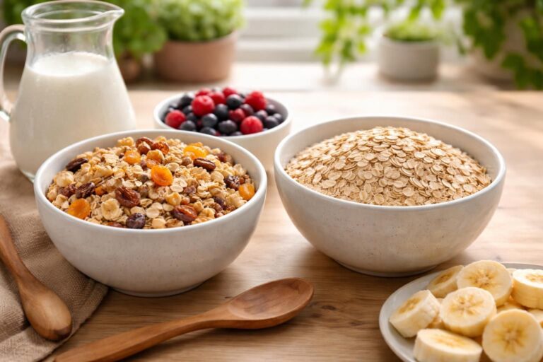 découvrez comment choisir entre muesli et flocons d’avoine pour un petit-déjeuner sain, équilibré et énergétique chaque matin.