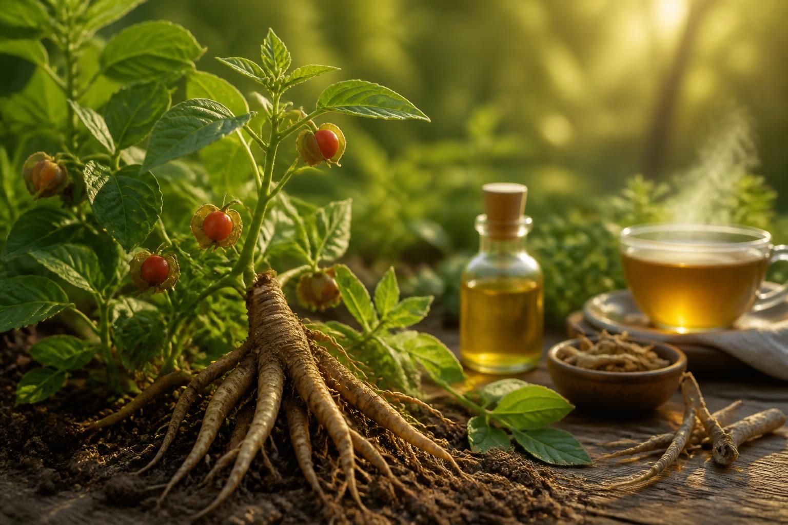 découvrez l'ashwagandha, une plante adaptogène aux nombreux bienfaits pour la santé, idéale pour réduire le stress, améliorer l'énergie et renforcer le bien-être général.